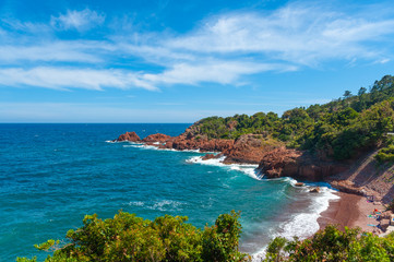 Rocky coastline near Theoule-sur-Mer