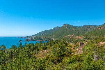 Coastal landscape near Theoule-sur-Mer