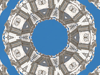 Abstract of Mosteiro dos Jeronimos, monastery in Belem in Lisbon