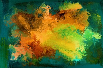 cool stylish painting, fantastic colored background, contemporary art
