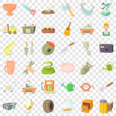 Good craft icons set. Cartoon style of 36 craft vector icons for web for any design