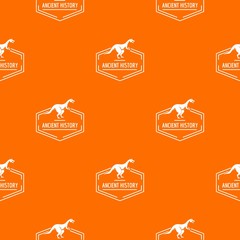 Jurassic pattern vector orange for any web design best
