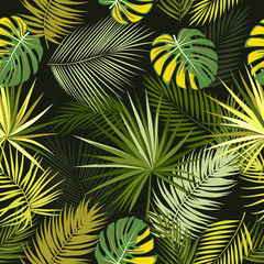 Tropical vector seamless pattern.
