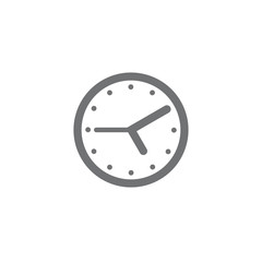 Clock Icon Graphic. Simple vector element illustration