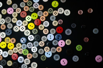 seamless pattern with colorful button