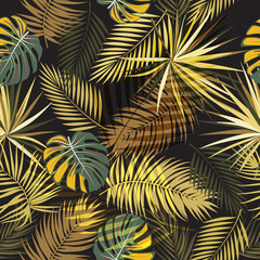 Tropical vector seamless pattern.