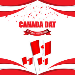Canada Day Vector Template Design Illustration