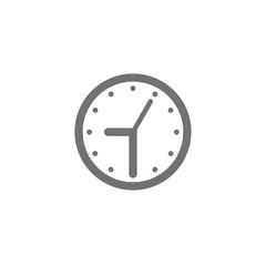 Clock Icon Graphic. Simple vector element illustration