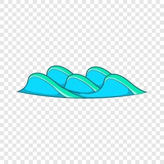 Small sea wave icon. Cartoon illustration of small sea wave vector icon for web