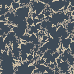Urban camouflage of various shades of beige, grey and blue colors