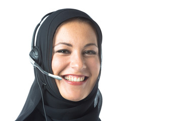 Young Woman Wearing Traditional Arabic Clothing