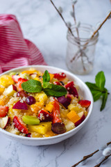 Fruit salad with Quinoa