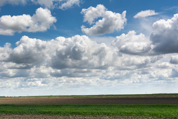 Fototapeta na wymiar Blue sky and clouds sky, sky background with tiny clouds, Strom clouds.