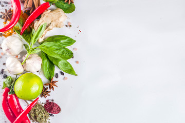 Various herbs and spices