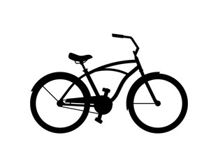 Fototapeta na wymiar Cruiser Bike. isolated on white background