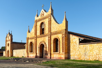 Fototapeta na wymiar Jesuit Mission church in San Jose de Chiquitos, Bolivia