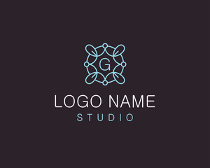 Vector linear monograms on a Dark violet backdrop