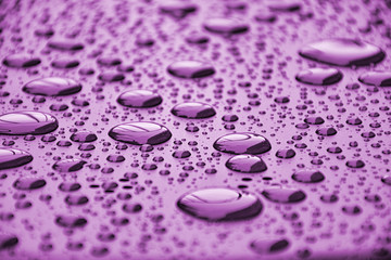 Close up water drops on metal surface can be used for web design