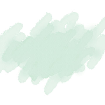 Light green watercolor stain with wash. Watercolor texture for nature concept background.