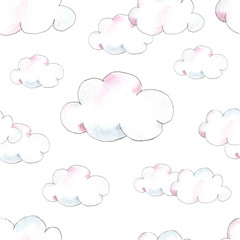 Happy Birthday watercolor seamless patterns with cute animals, toys, cars, blocks, balloons for kids, baby shirt design, nursery decor, card making, party invitations, scrapbooking, packaging, posters