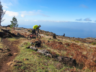 Mountainbiker auf Madeira