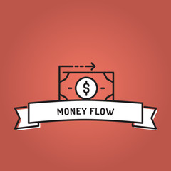 MONEY FLOW LINE ICON SET