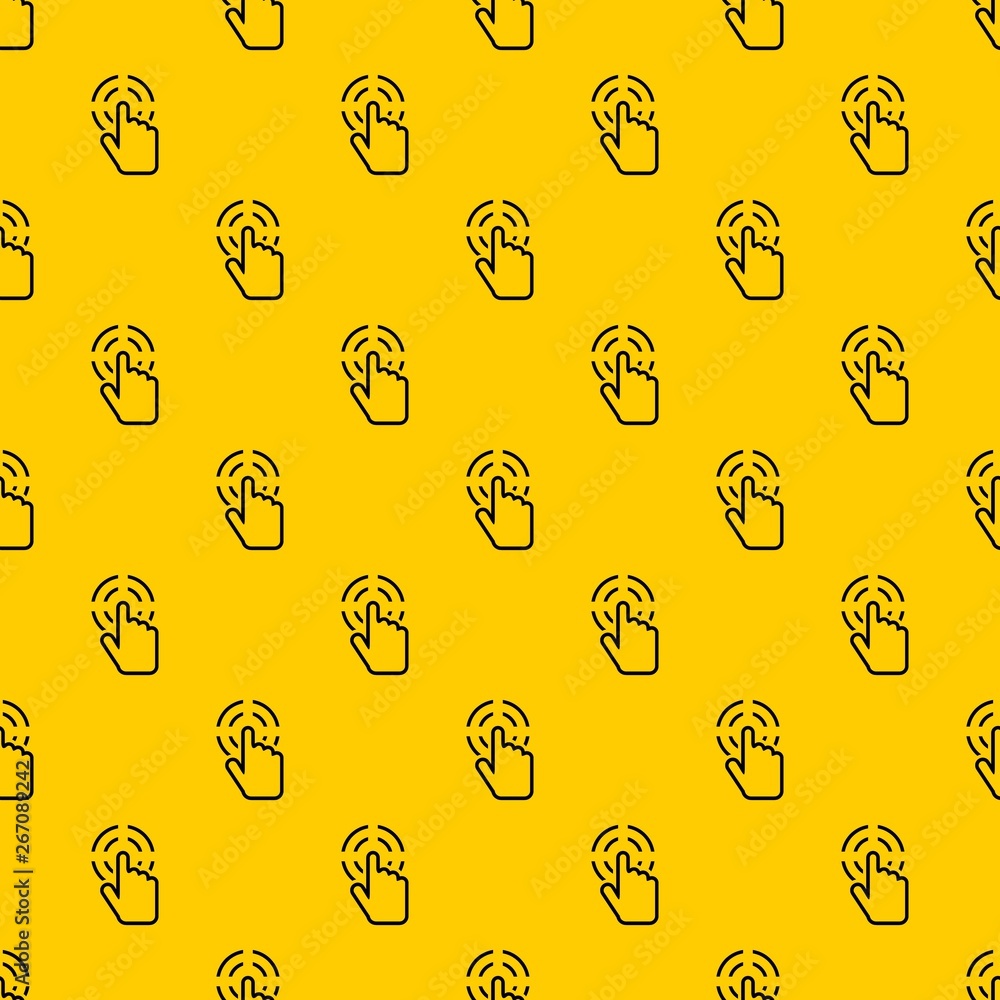 Aufkleber click pattern seamless vector repeat geometric yellow for any design