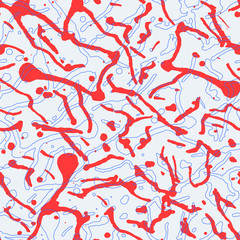 Abstract background with brush strokes. Vector seamless pattern. Hand drawn texture. Modern Textured Brush Stroke.