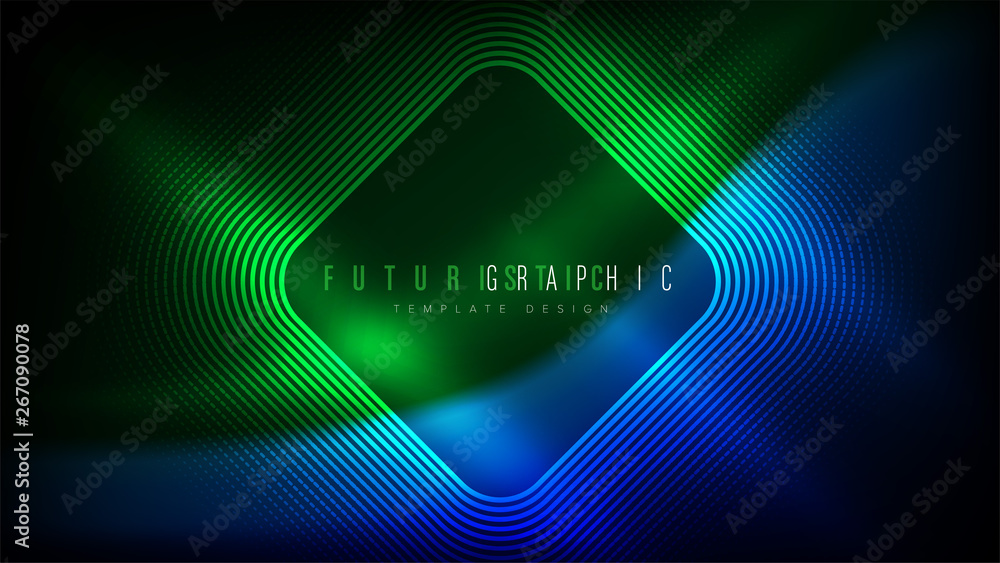 Poster an abstract background template in futuristic style. it is suitable for being as a template, landing