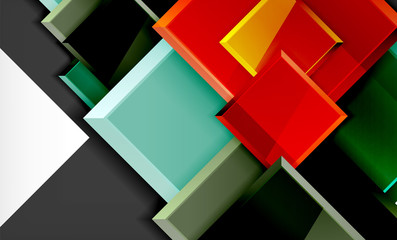 Colorful square and rectangle blocks background