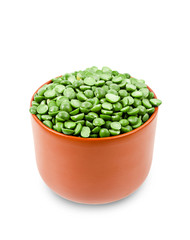 organic green split peas.