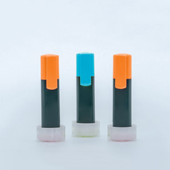 bunte Textmarker Leuchtstifte