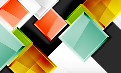 Color squares futuristic abstract background