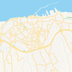 Heraklion, Greece printable map