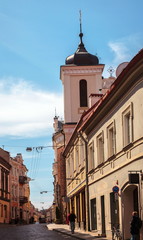 Obraz premium Street in Vilnius Old Town