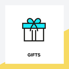 GIFTS LINE ICON SET