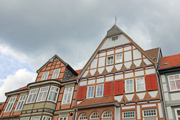 Fototapeta premium Alte Fachwerkhäuser in Lüchow (Niedersachsen)