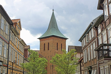 Obraz premium Lüchow: Glockenturm der Stadtmauer (Niedersachsen)