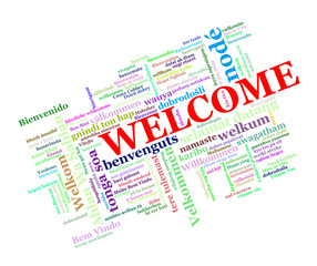 Welcome wordcloud word tags