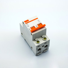 Electric switch concept isolated on white background. A photo of an electrical device, perfect for filling the catalog of a modern online store.