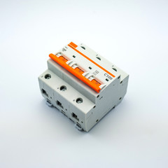 Electric switch concept isolated on white background. A photo of an electrical device, perfect for filling the catalog of a modern online store.