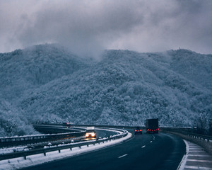 highway in the mountains