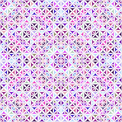 Colorful abstract seamless curved triangle mosaic kaleidoscope pattern wallpaper - ethnic vector background illustration