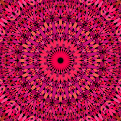 Crimson stone kaleidoscope mandala pattern background design - abstract geometric vector ornament wallpaper graphic