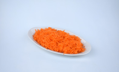 Carrots on a plate.