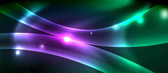 Glowing shiny light abstract background