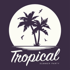 Tropical Sunset Summer Party © PremiumGraphicDesign