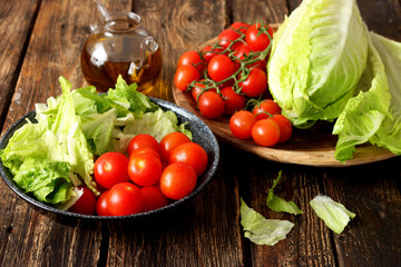 Ingredients for salad 