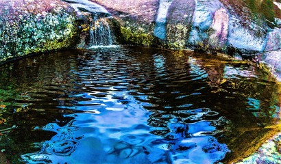 Poco de &aacute;guas na Pedra Azul