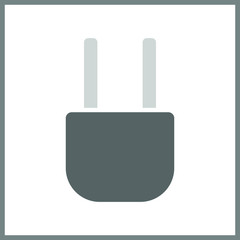 Obraz premium electric plug icon, illustration, eps10